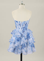 Ball-Gown/Princess Sleeveless Short Chiffon Homecoming Dress With Pleated