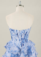 Ball-Gown/Princess Sleeveless Short Chiffon Homecoming Dress With Pleated