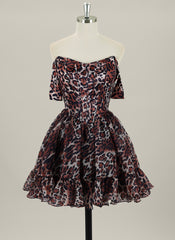 Ball-Gown/Princess  Short Organza Homecoming Dress With Ruffle