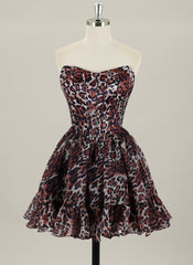 Ball-Gown/Princess  Short Organza Homecoming Dress With Ruffle