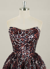 Ball-Gown/Princess  Short Organza Homecoming Dress With Ruffle