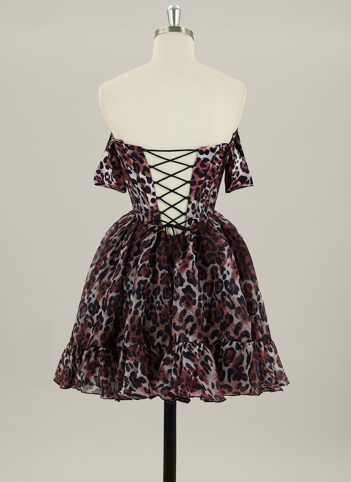 Ball-Gown/Princess  Short Organza Homecoming Dress With Ruffle
