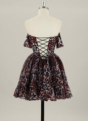 Ball-Gown/Princess  Short Organza Homecoming Dress With Ruffle