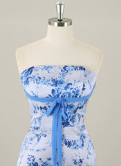 Sheath/Column Sleeveless Short Silky Satin Homecoming Dress With Ruffle