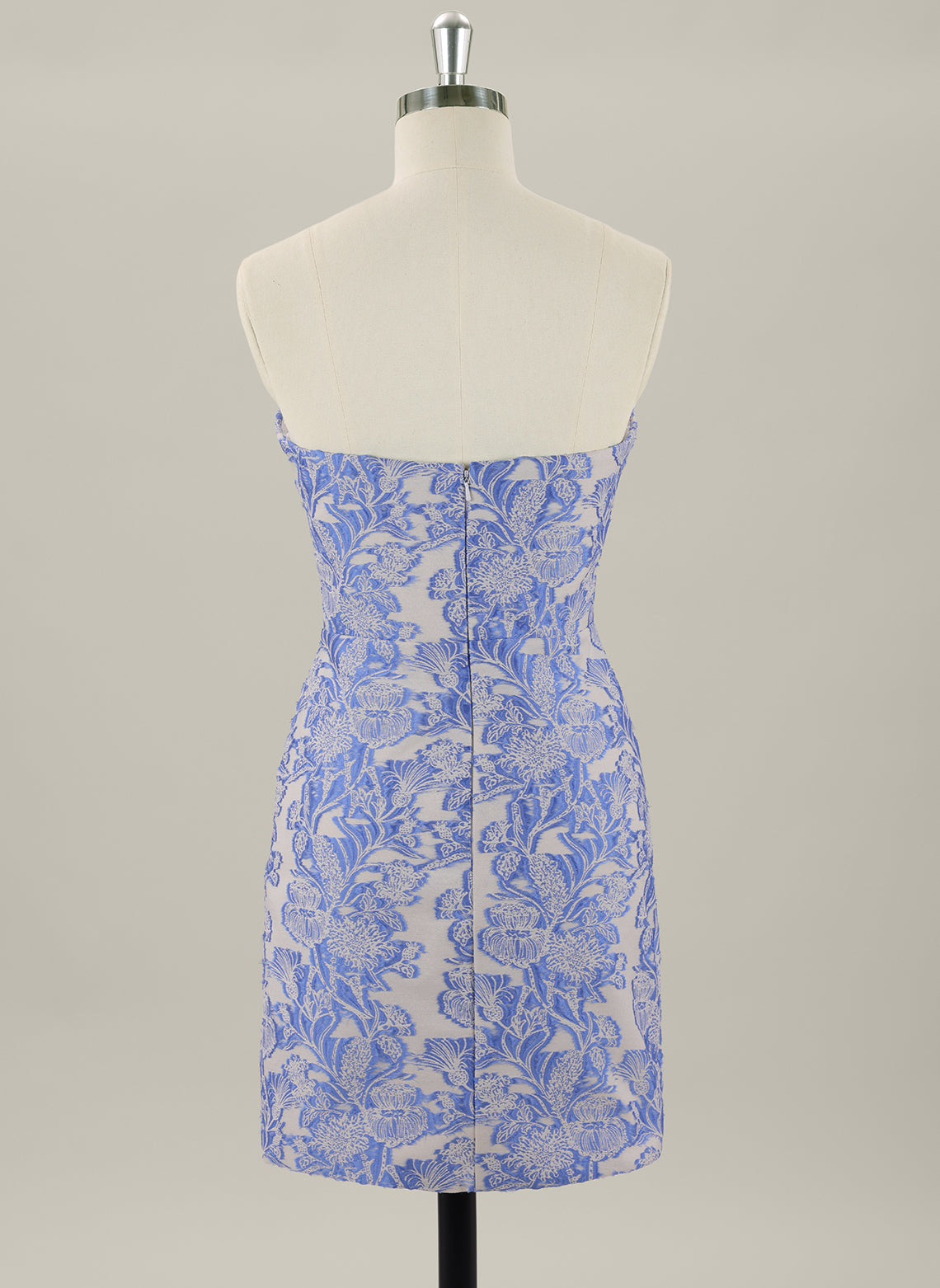 Sheath/Column Sleeveless Short Jacquard Homecoming Dress