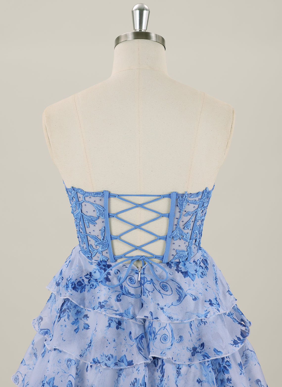 Ball-Gown/Princess Sleeveless Short Organza Homecoming Dress With Ruffle