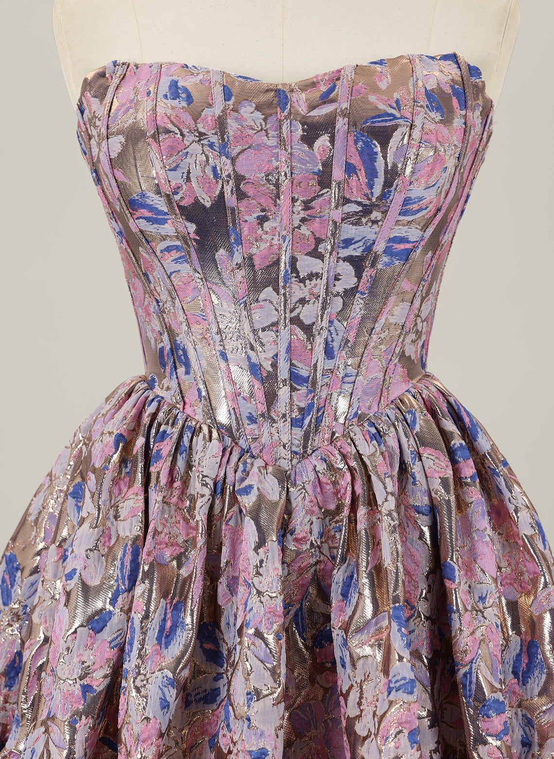 Ball-Gown/Princess Short Jacquard Homecoming Dress
