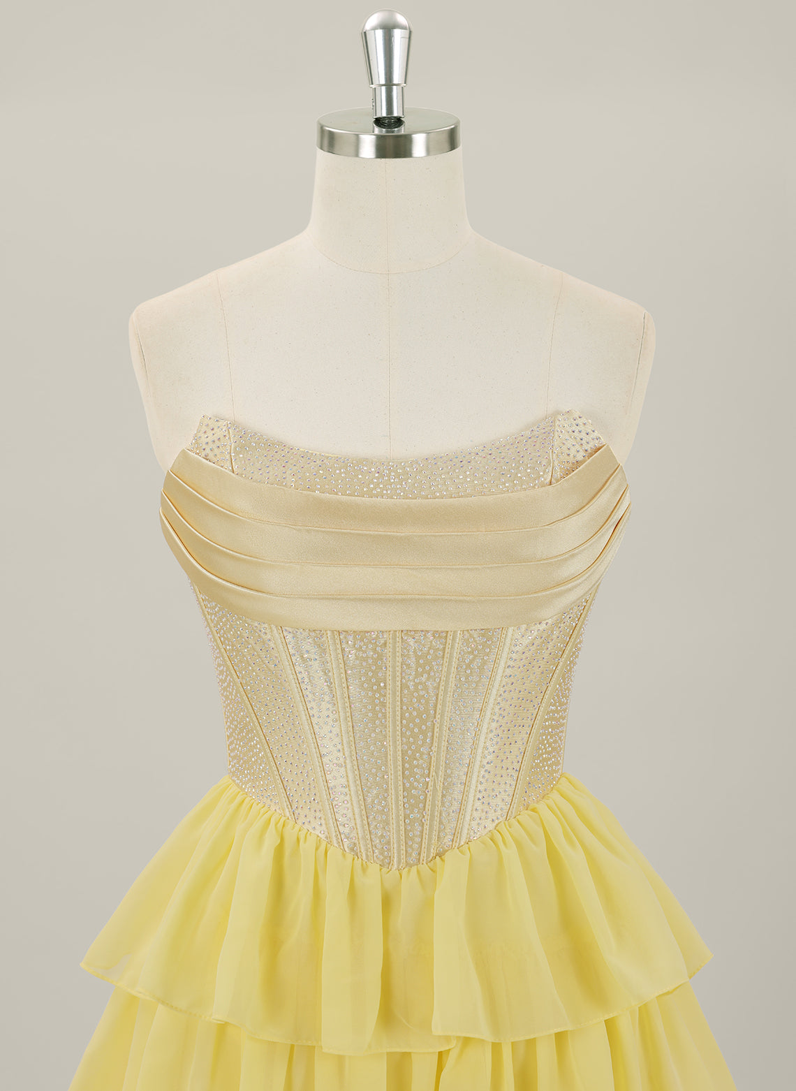 Ball-Gown/Princess Sleeveless Short Chiffon Homecoming Dress With Ruffle