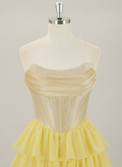 Ball-Gown/Princess Sleeveless Short Chiffon Homecoming Dress With Ruffle