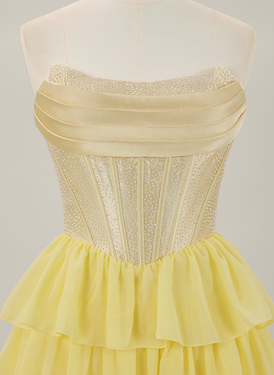 Ball-Gown/Princess Sleeveless Short Chiffon Homecoming Dress With Ruffle