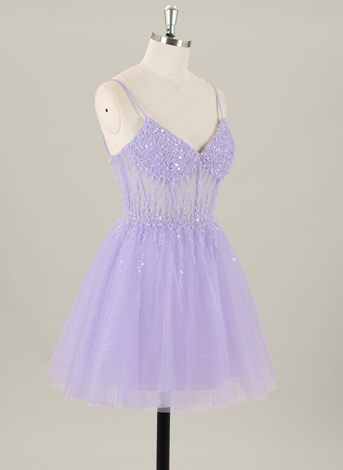 Ball-Gown/Princess Sleeveless Short Tulle Homecoming Dress
