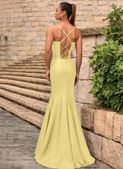 Sheath/Column Sweetheart Floor-Length Jersey Prom Dresses With Rhinestone