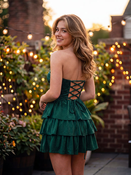 The Sparkle Cutout Tiered Mini | Prom & HoCo