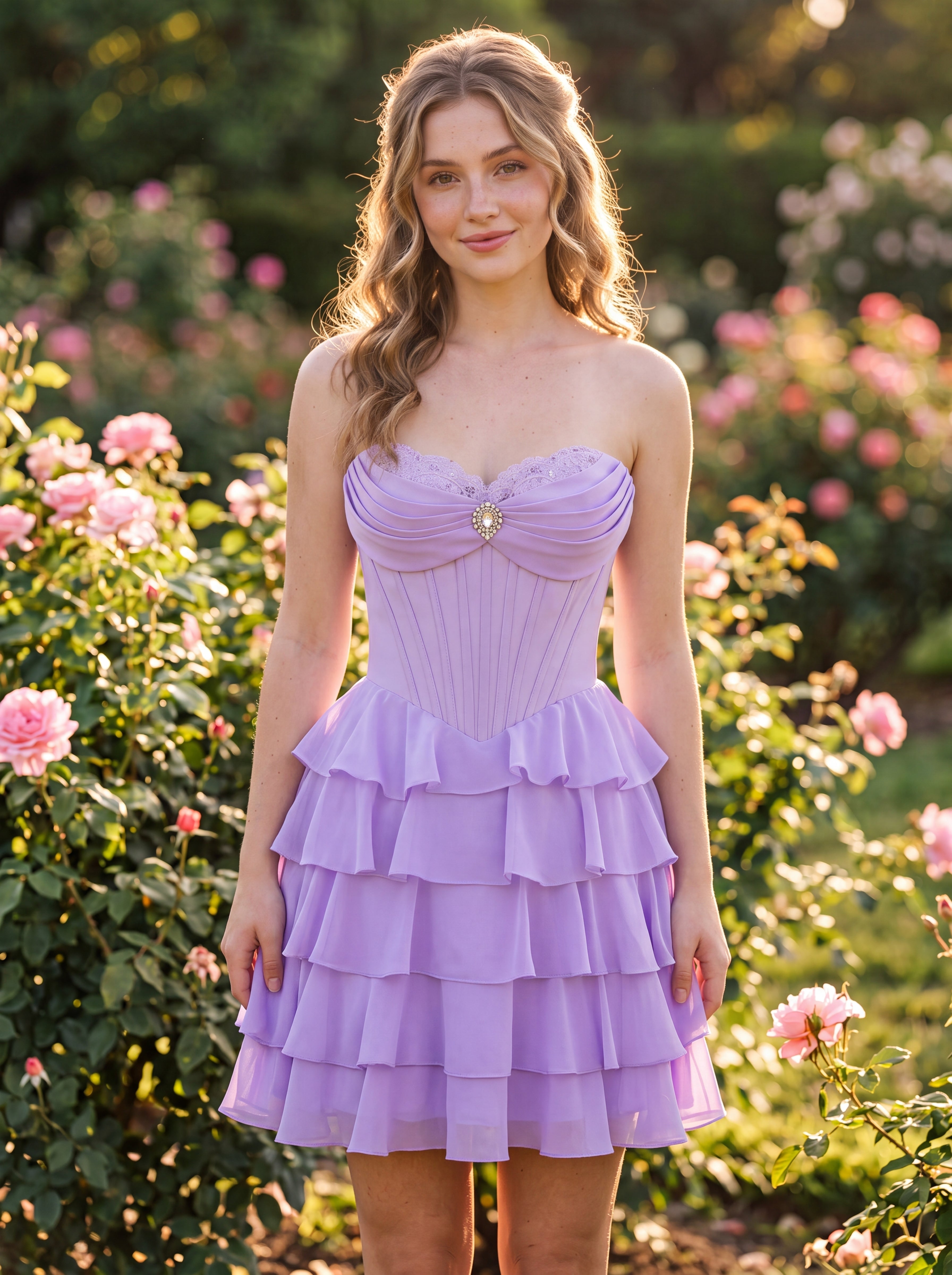 The Princess Core Tiered Corset Mini | Prom & HoCo