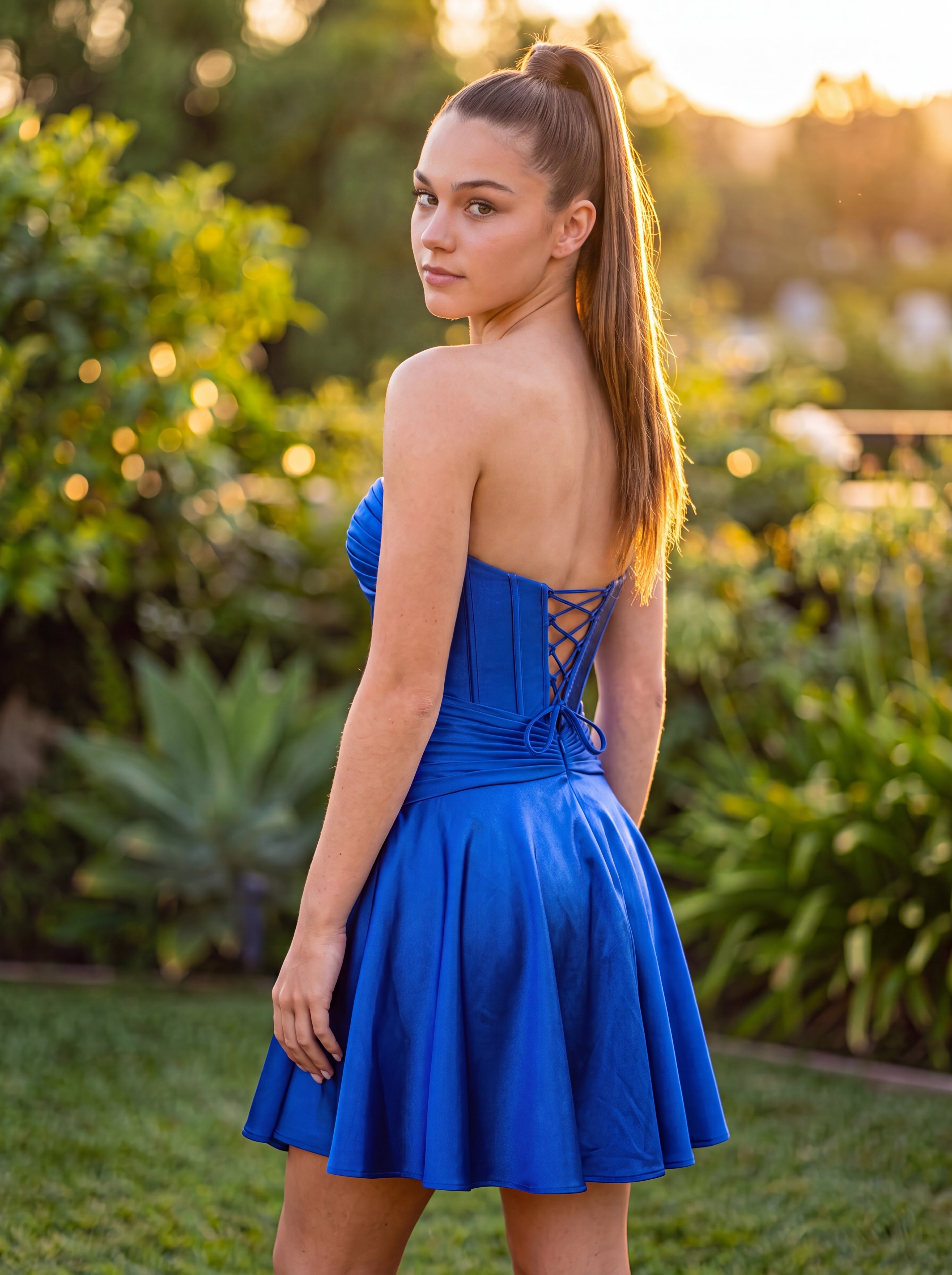 A-line Sleeveless Short Jersey Homecoming Dress With Pleated