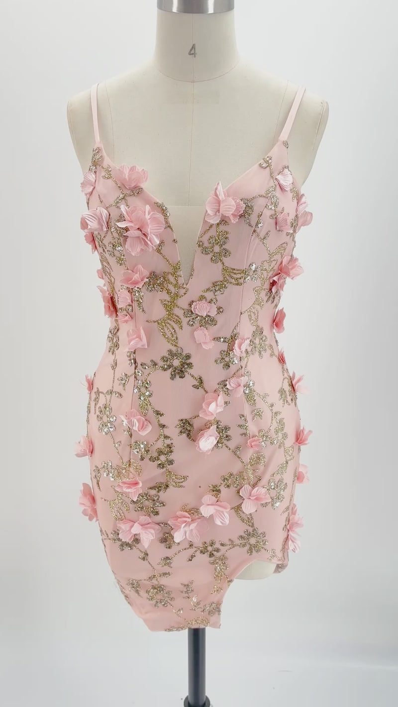 The Fairycore 3D Floral Coquette Mini | Prom & HoCo