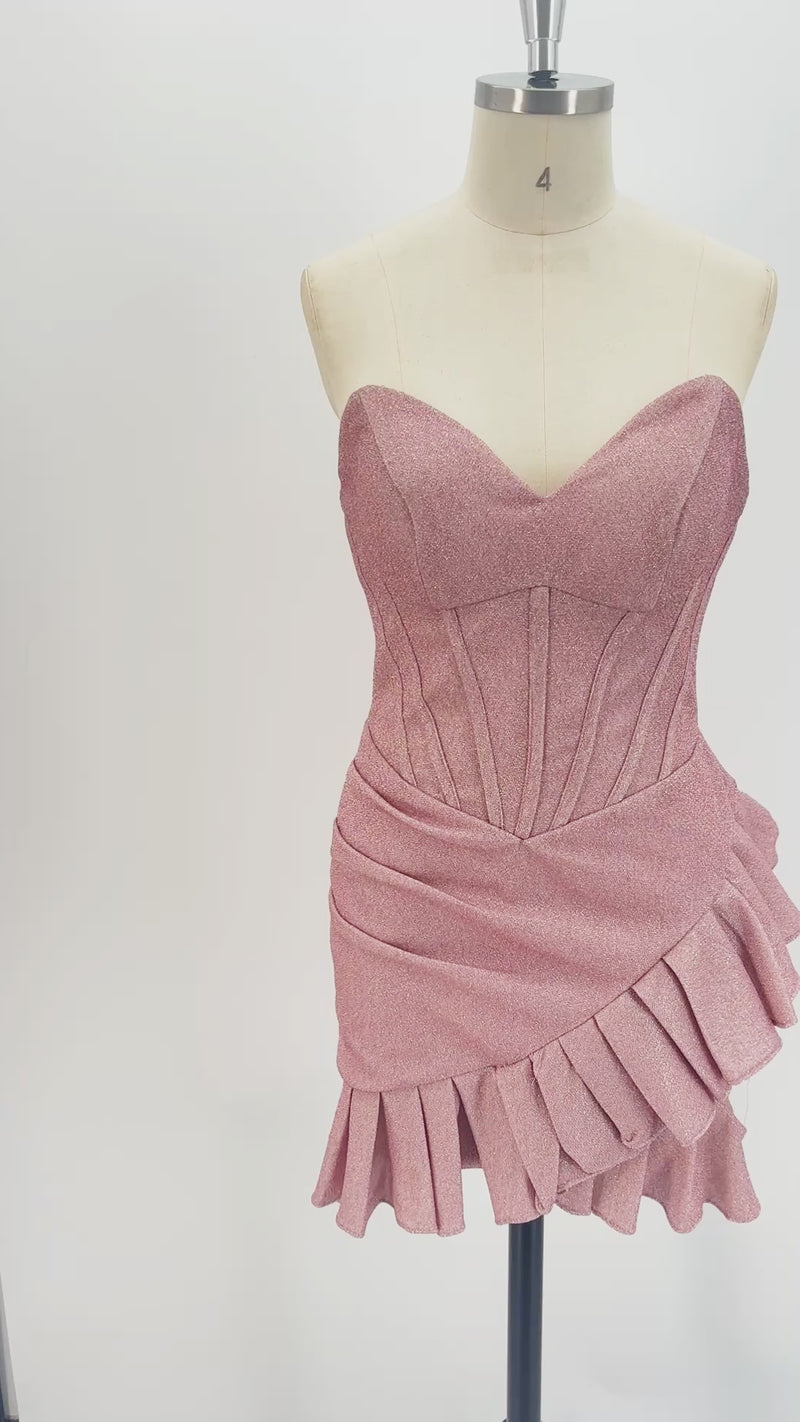 The Y2K Sparkle Corset Mini Dress | Homecoming & Party