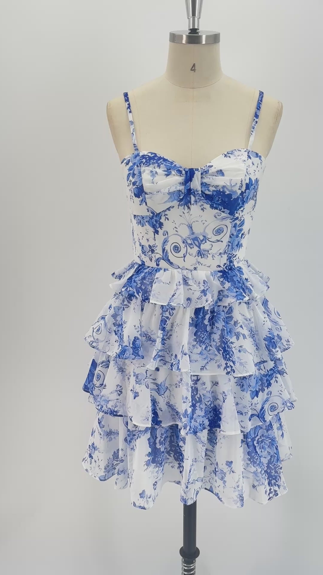 The Porcelain Doll Floral Ruffle Mini Dress | HoCo & Rush