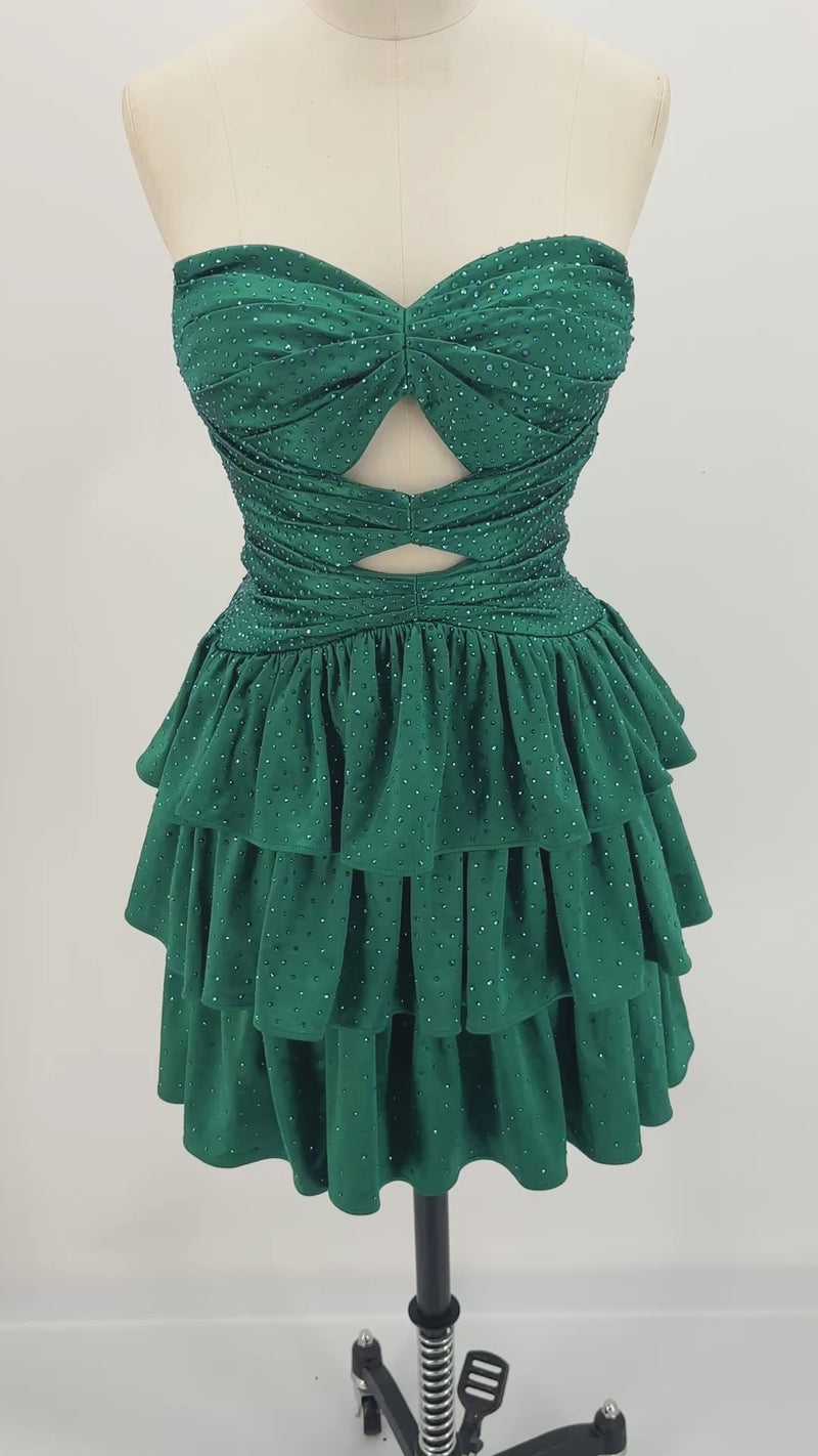 The Sparkle Cutout Tiered Mini | Prom & HoCo