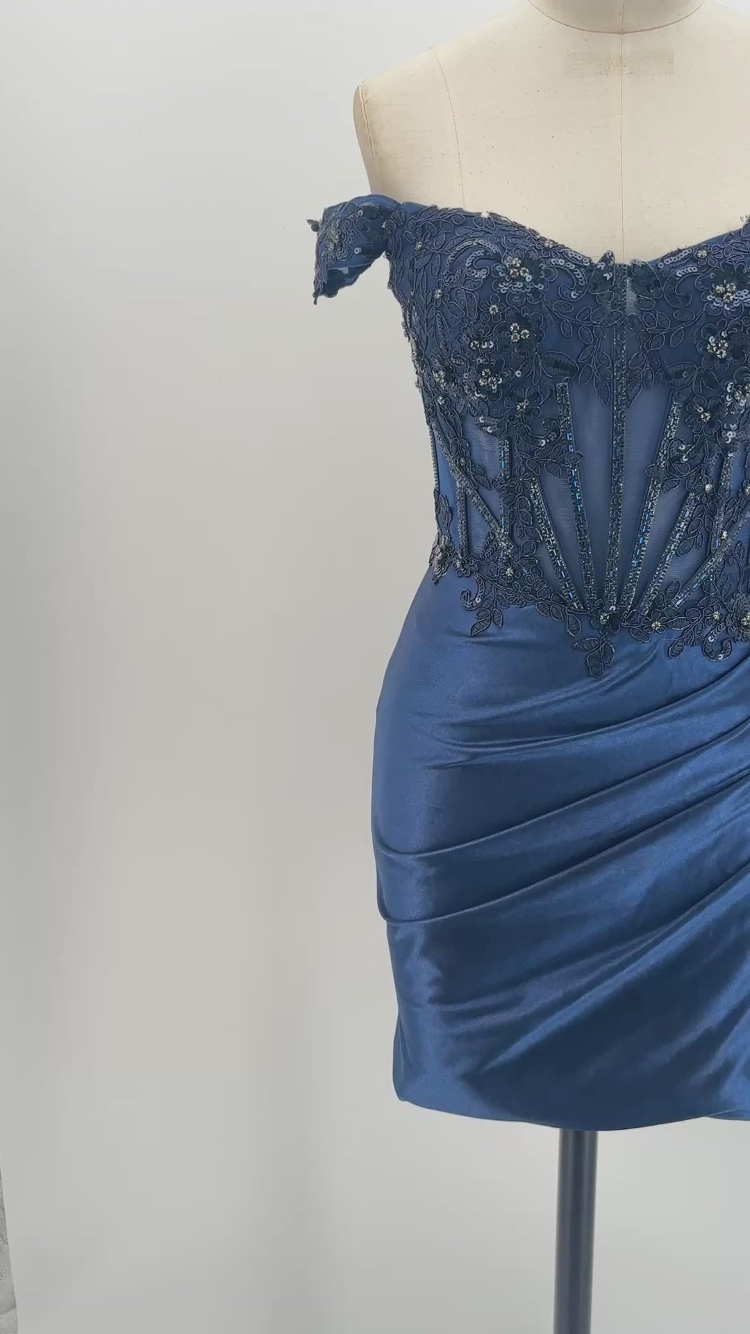 The Midnight Glam Embellished Corset Mini | HoCo & Party