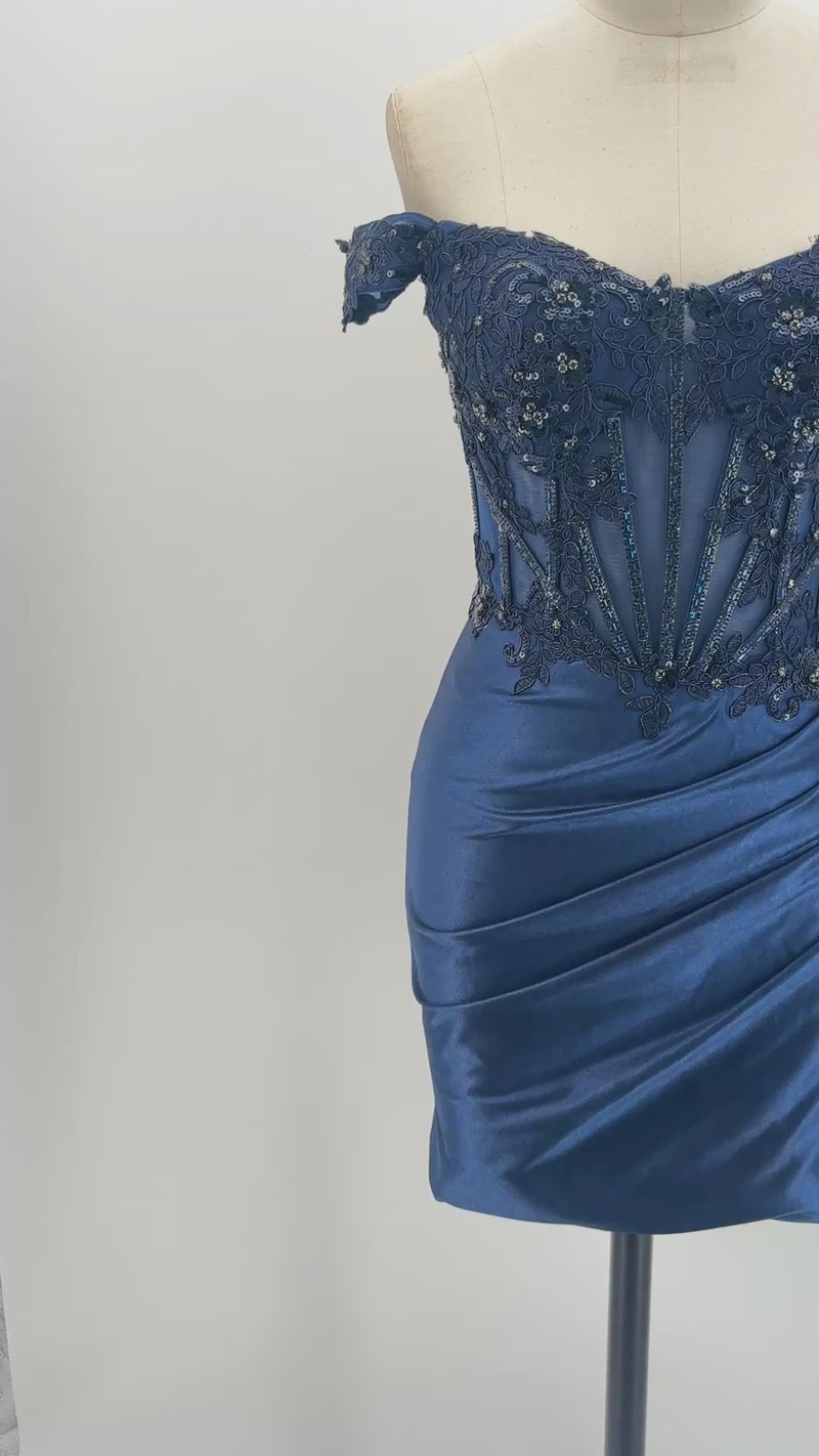The Midnight Glam Embellished Corset Mini | HoCo & Party
