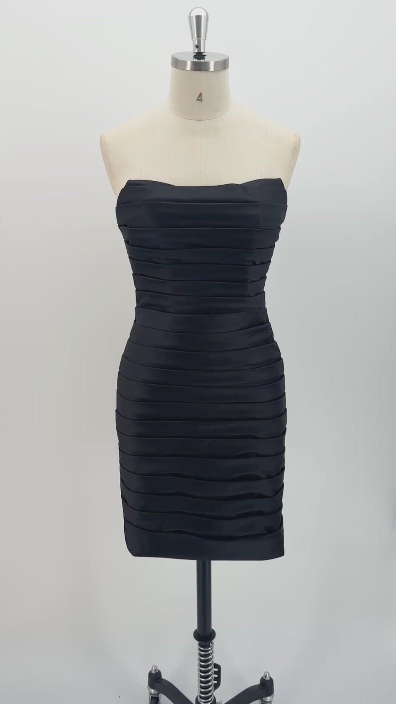 The It Girl Ruched Satin Bodycon Mini | HoCo & Party