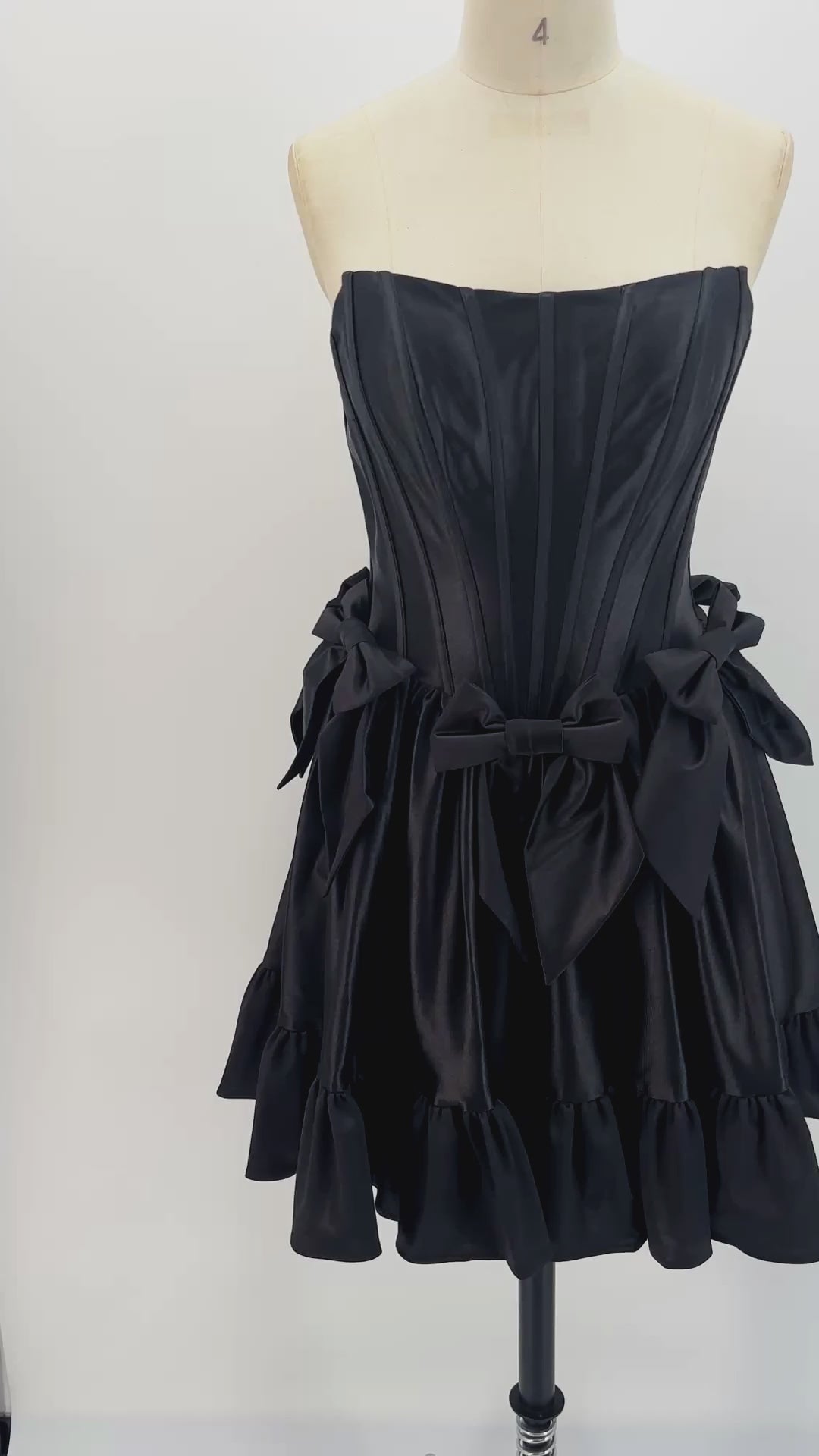 The Dark Coquette Bow Corset Mini | Prom & HoCo