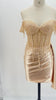 The Golden Hour Pearl Corset Satin Mini | Prom & HoCo