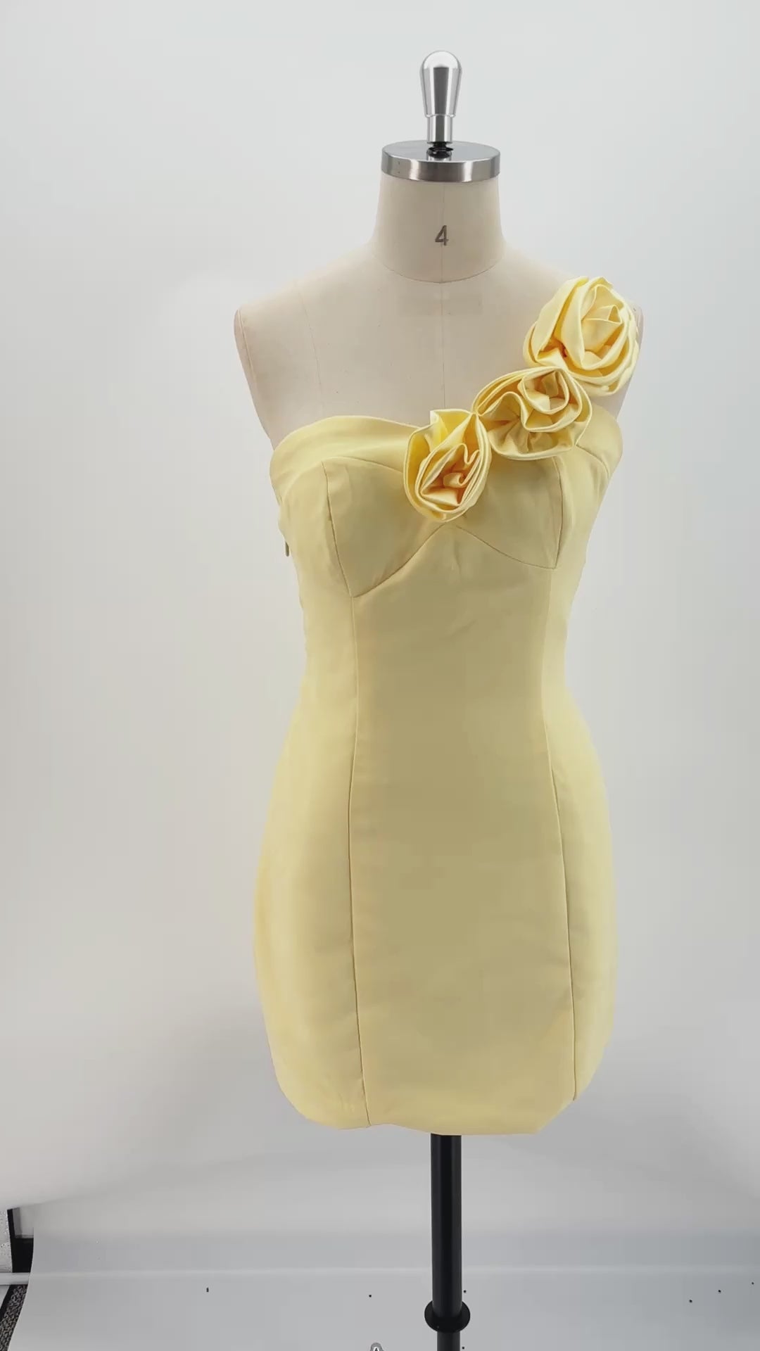 The Coquette Dream 3D Floral Satin Mini | Prom & HoCo