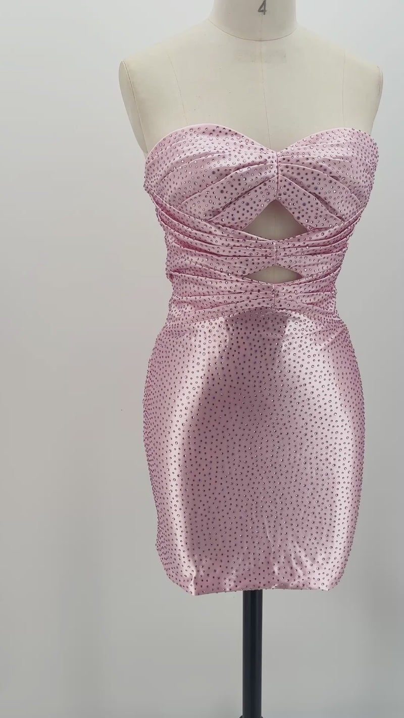 The Y2K Princess Rhinestone Cutout Mini | HoCo & Party