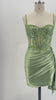 Enchanted Coquette Sequin Corset Satin Mini | Prom & HoCo